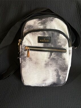 Kedzie Gray Tie-Dye Crossbody Bag